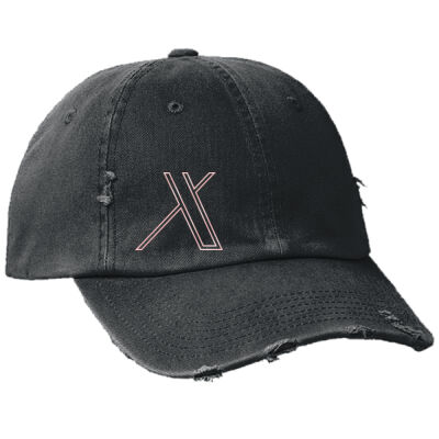 Rose Gold Foil Distressed Hat Thumbnail